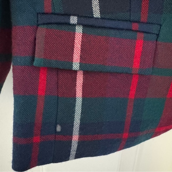 NWT Janie and Jack Red Green Plaid Jacket blazer holiday Christmas 6-12 month - Picture 4 of 4